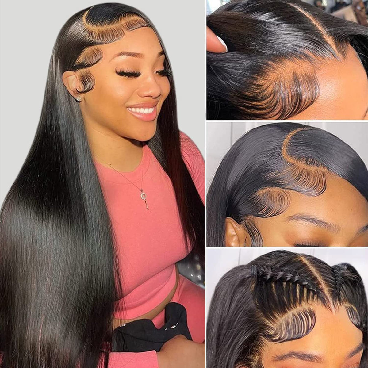 CHEETAHBEAUTY 99j Burgundy Lace Front Wigs Human Hair 24Inch 13x6 Burgundy Wig Human Hair 220% Density Brazilian Virgin Straight Human Hair Wigs for Women Pre Plucked with Baby Hair