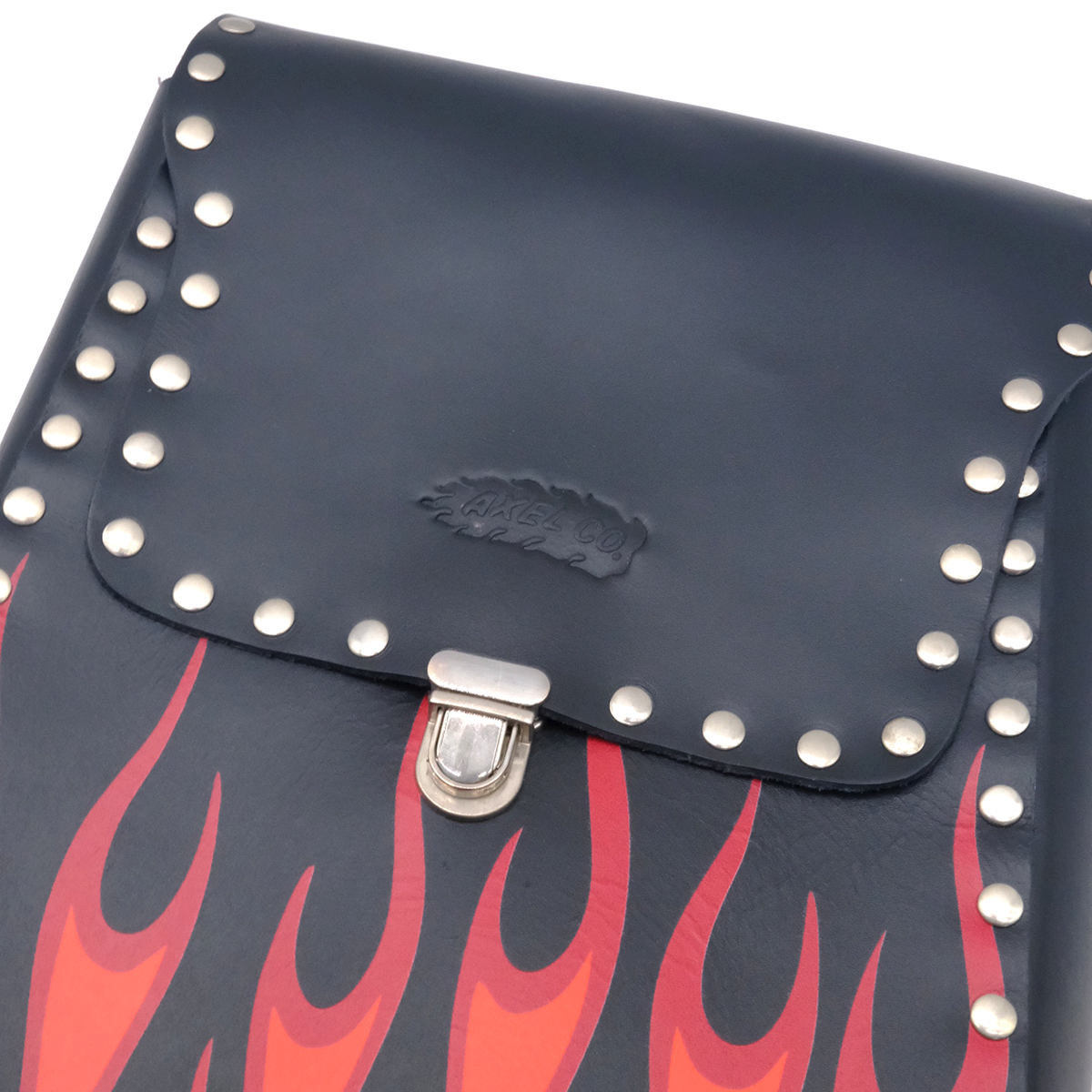 Axel Co Leather Flame Backpack