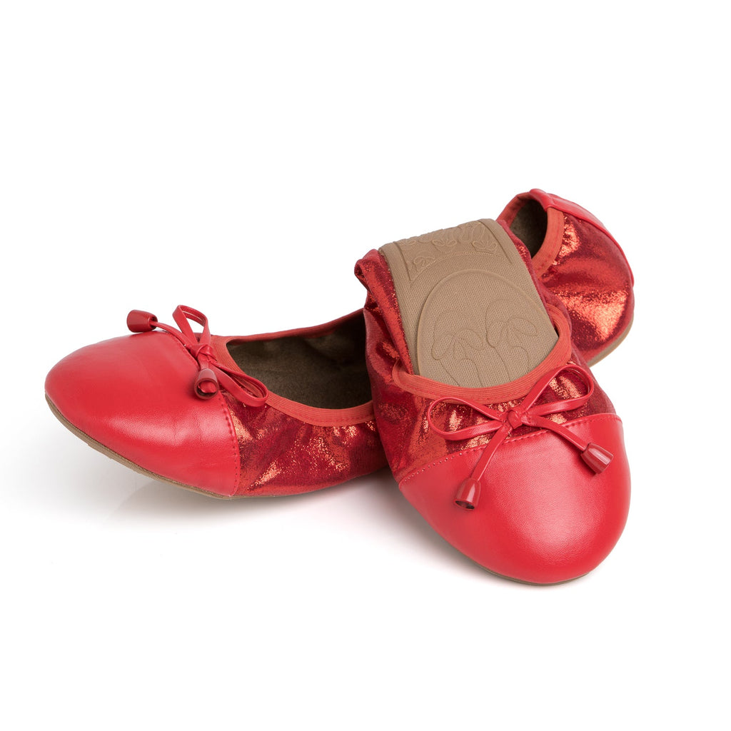 Ruby Red Ballet Flats