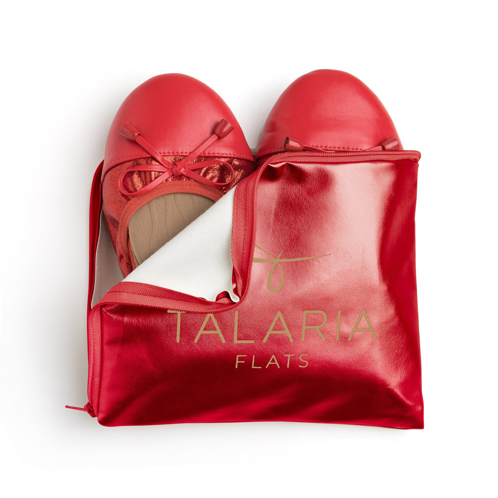 Ruby Red Ballet Flats