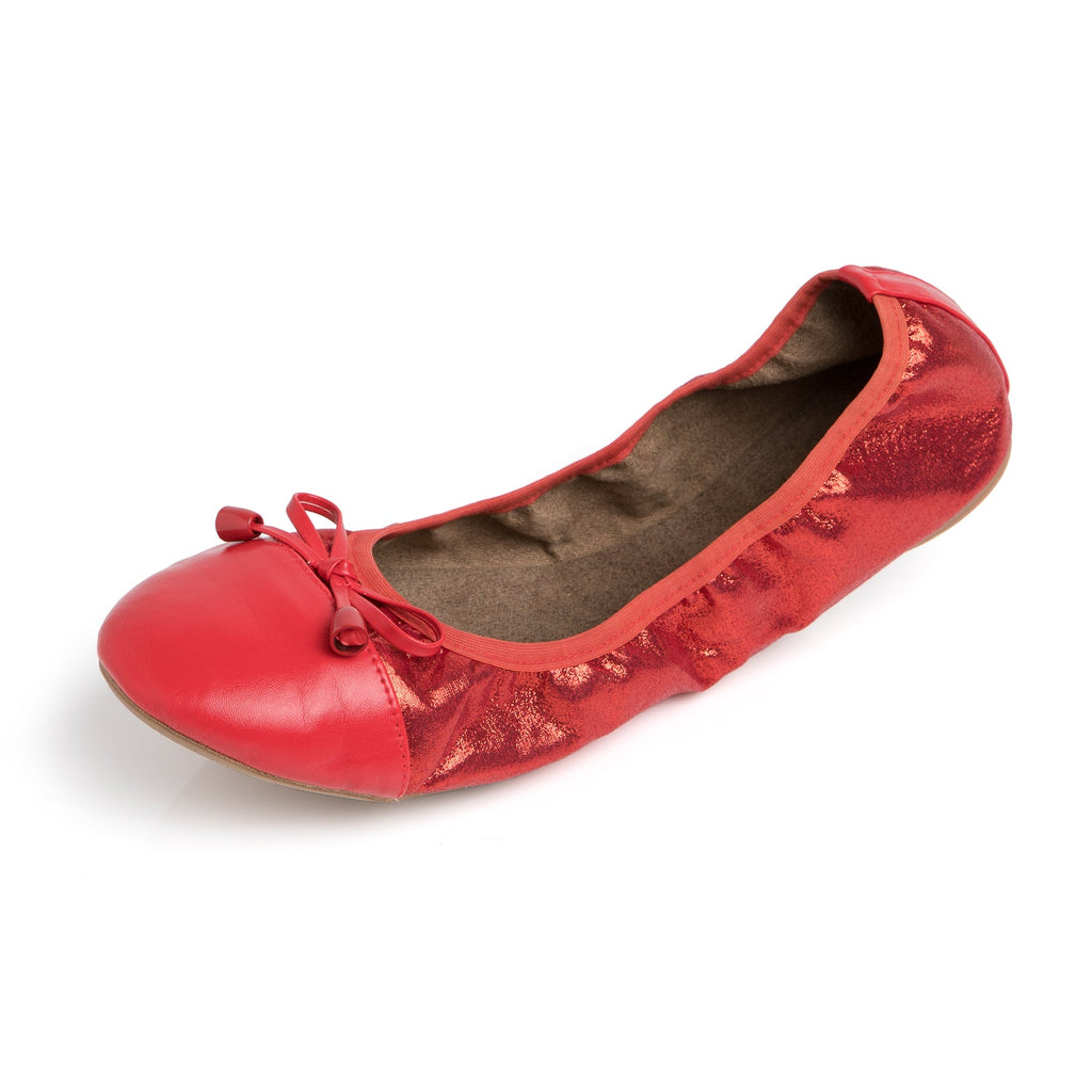 Ruby Red Ballet Flats