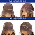 P4/27 Highlight Body Wave 40 Inch Long-length & 200% High Density Human Hair Wigs HD Transparent Skin-melt Swiss Lace Frontal Wig