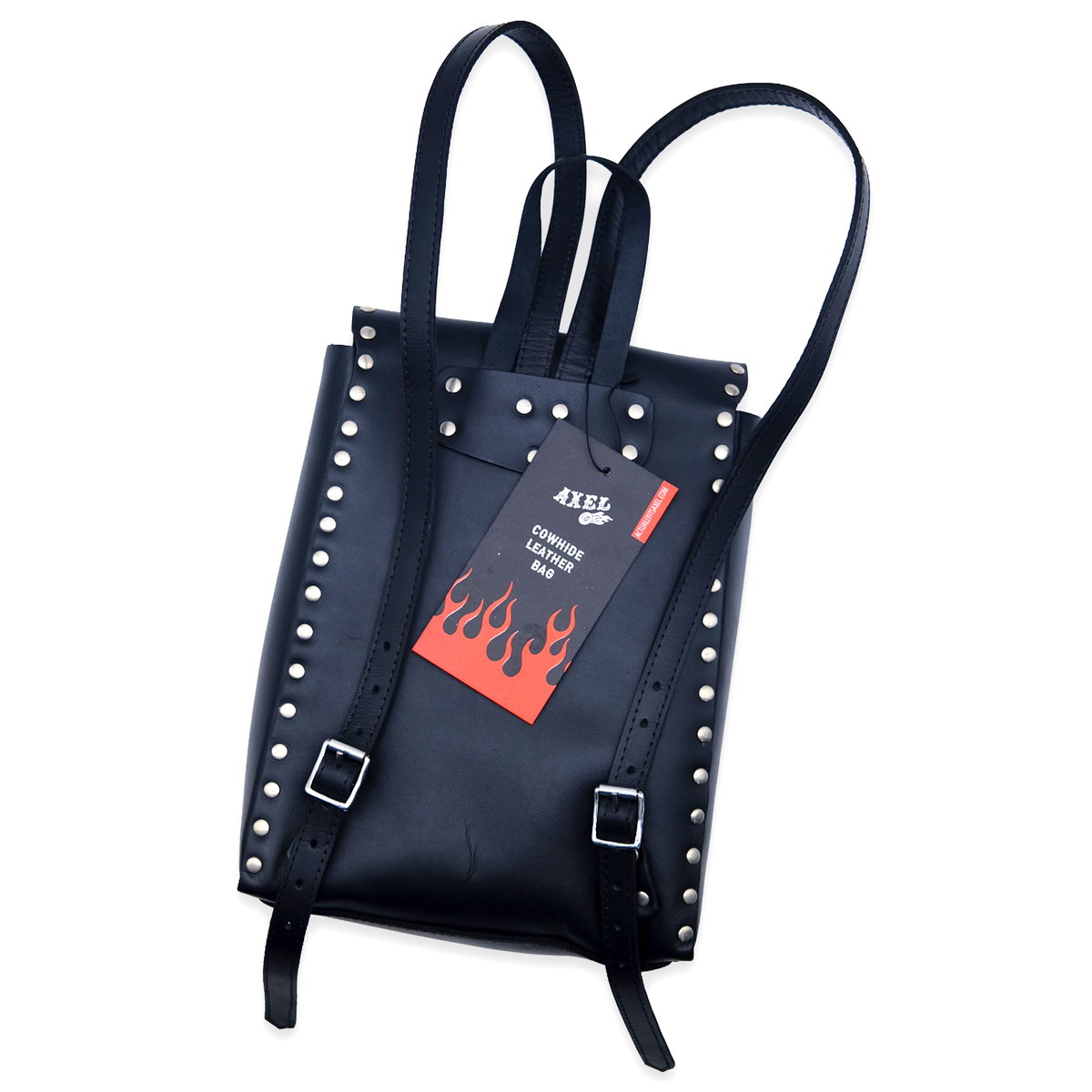 Axel Co Leather Flame Backpack