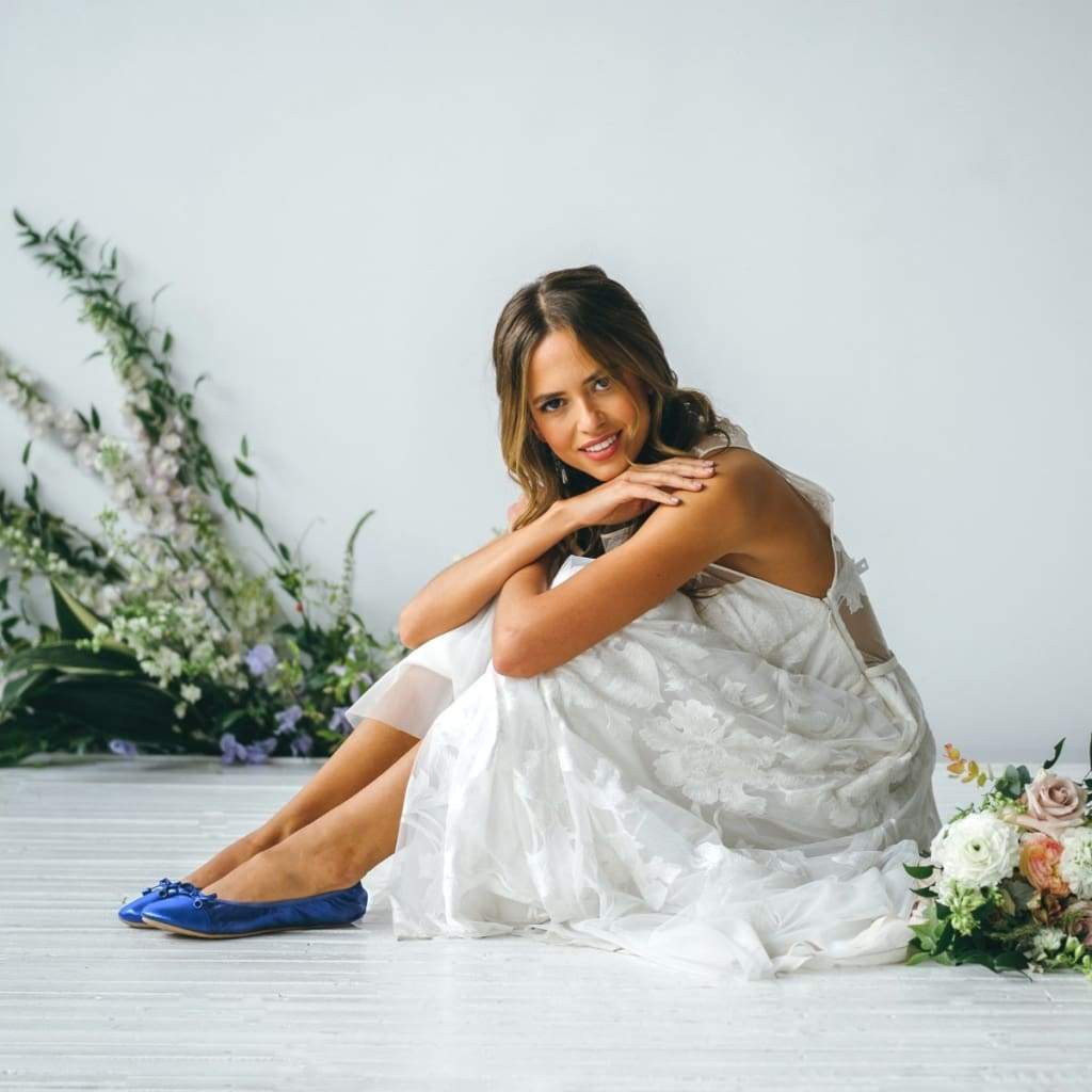 Cobalt Blue Ballet Flats