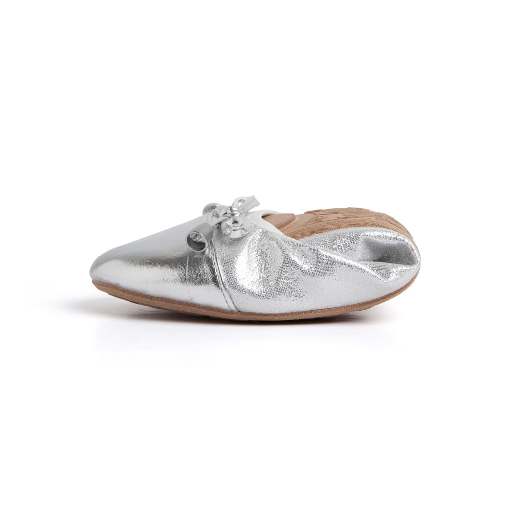 Silver Shimmer Ballet Flats